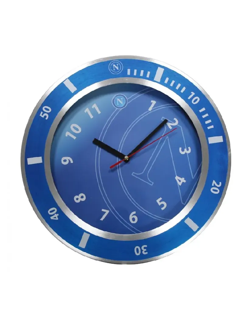 Acquista ora copia di OROLOGIO DA MENSOLA CON LOGO GIEMME SSC NAPOLI OFFICIAL CL001NP su nonsolointimo1994.com
