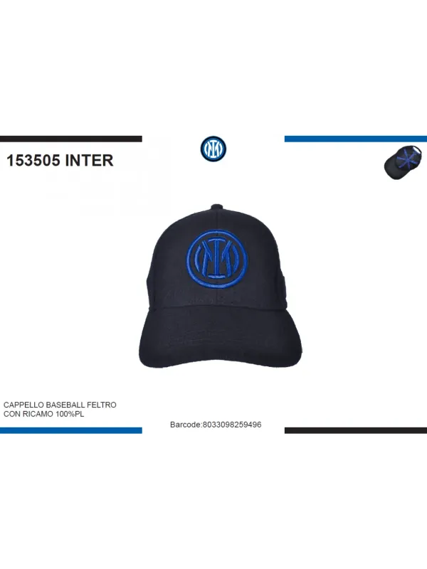 Acquista ora copia di CAPPELLO COTONE BASEBALL ADULTO PATCH PELLE ENZO CASTELLANO FC INTER 153192 su nonsolointimo1994.com