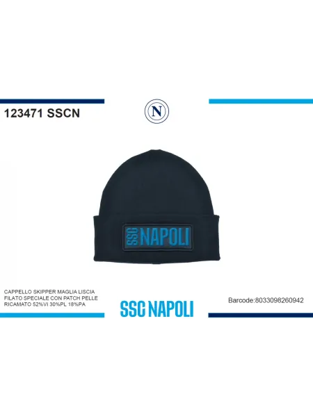 Acquista ora copia di CAPPELLO UOMO LANA JAQUARD ENZO CASTELLANO SSC NAPOLI 121450 su nonsolointimo1994.com 2