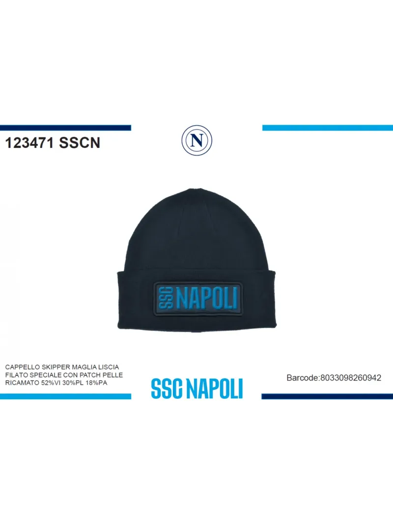 Acquista ora copia di CAPPELLO UOMO LANA JAQUARD ENZO CASTELLANO SSC NAPOLI 121450 su nonsolointimo1994.com