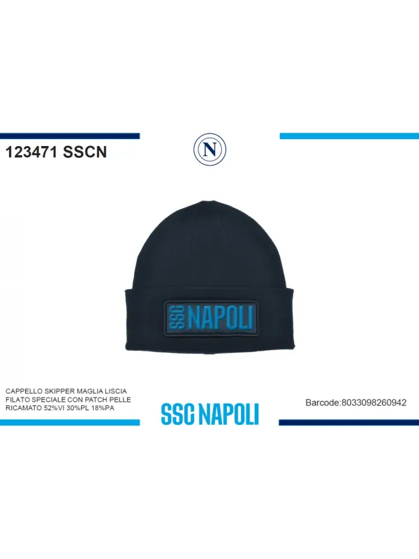 Acquista ora copia di CAPPELLO UOMO LANA JAQUARD ENZO CASTELLANO SSC NAPOLI 121450 su nonsolointimo1994.com