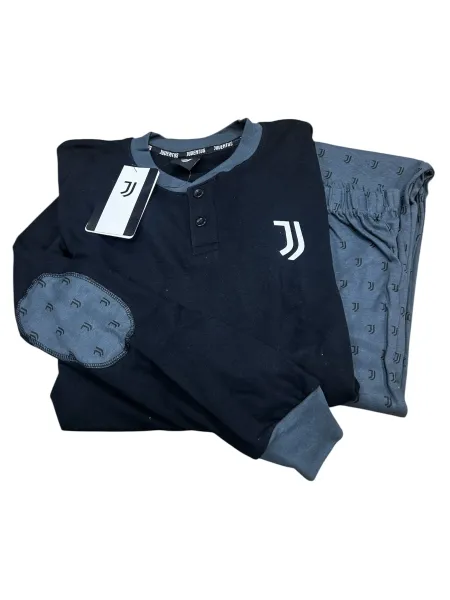 Acquista ora copia di PIGIAMA UOMO CALDO COTONE MANICA LUNGA COLLEZIONE 2024-2025 HERMET FC JUVENTUS PIGJT101035 su nonsolointim