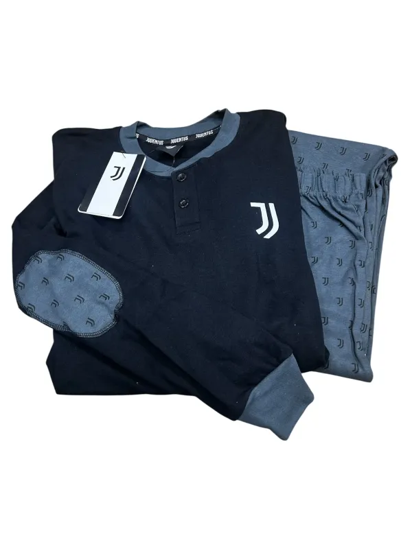 Acquista ora copia di PIGIAMA UOMO CALDO COTONE MANICA LUNGA COLLEZIONE 2024-2025 HERMET FC JUVENTUS PIGJT101035 su nonsolointim