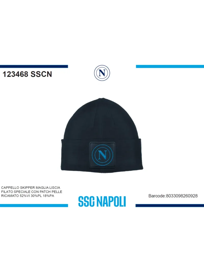 Acquista ora copia di CAPPELLO UOMO LANA JAQUARD ENZO CASTELLANO SSC NAPOLI 121450 su nonsolointimo1994.com