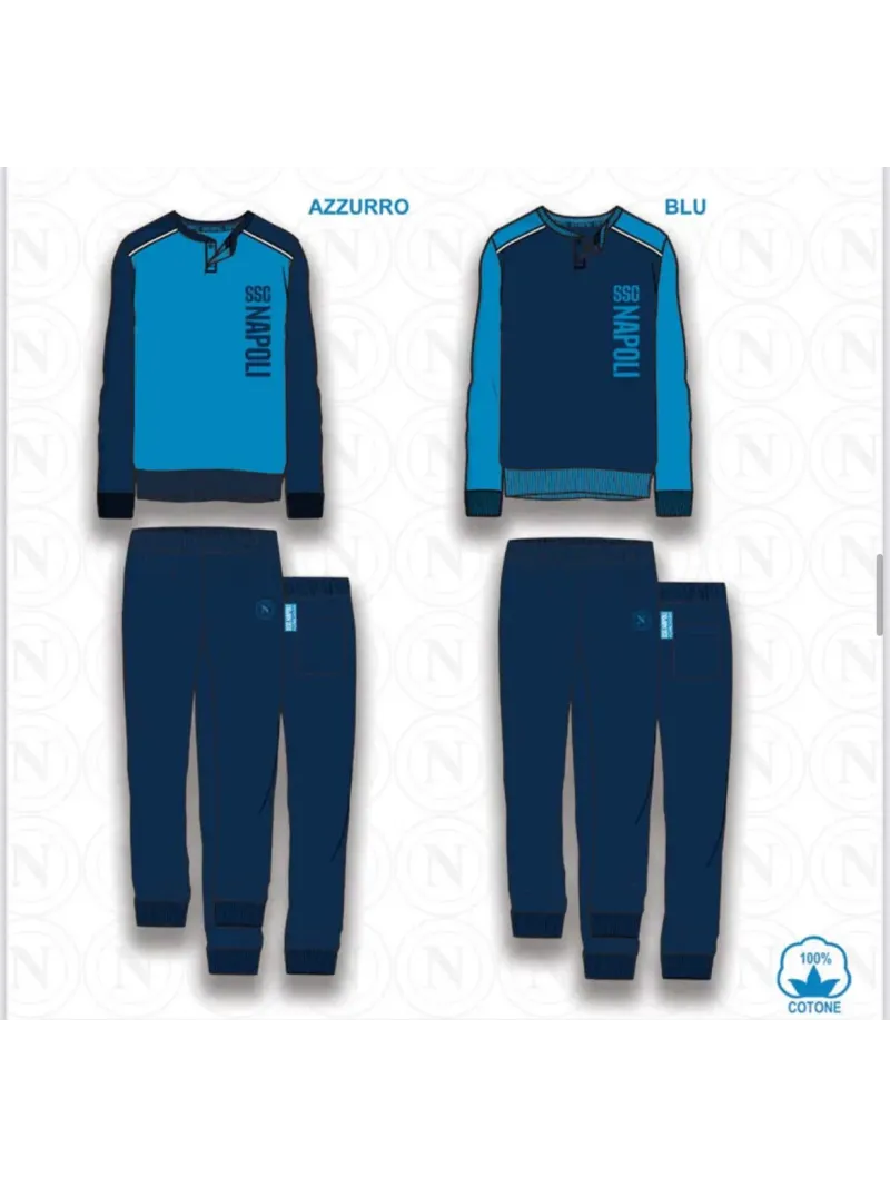 Acquista ora PIGIAMA BAMBINO CALDO COTONE COLLECTION 2025-2026 HERMET SSC NAPOLI PIGNT301175 su nonsolointimo1994.com