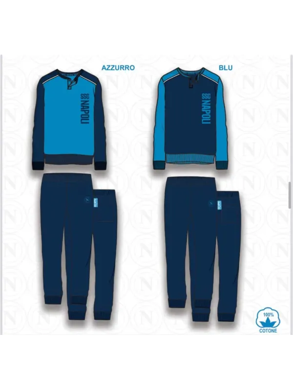 Acquista ora PIGIAMA UOMO CALDO COTONE COLLECTION 2024-2025 HERMET SSC NAPOLI PIGNT101175 su nonsolointimo1994.com