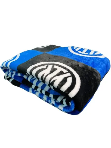 Acquista ora copia di PLAID PILE LETTO SINGOLO 120x150 HERMET FC INTER su nonsolointimo1994.com 2