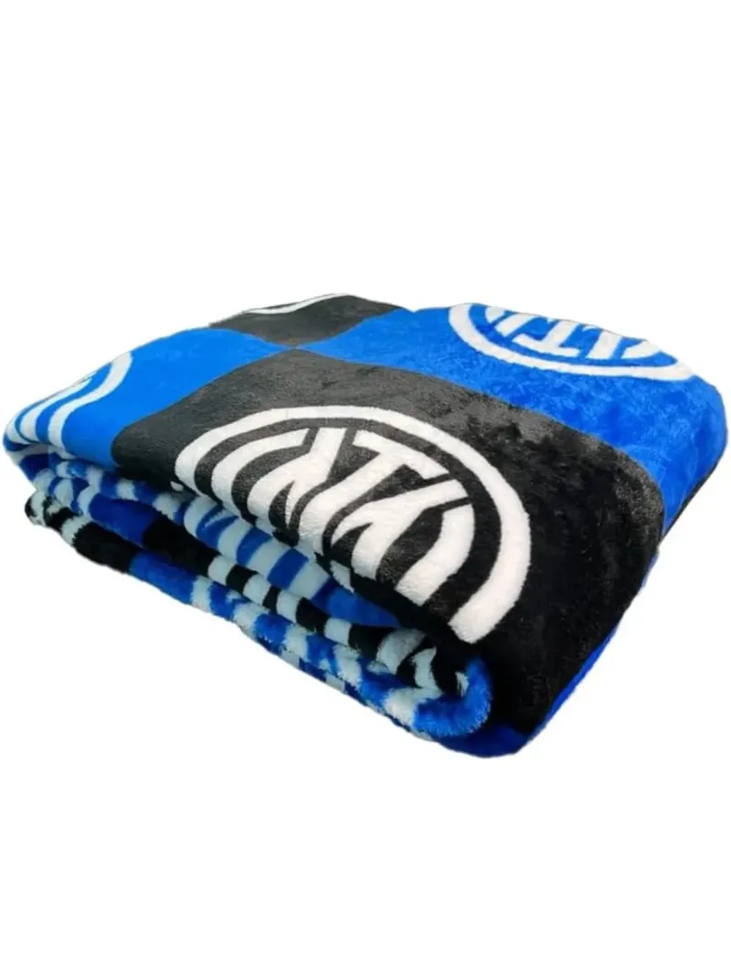 Acquista ora copia di PLAID PILE LETTO SINGOLO 120x150 HERMET FC INTER su nonsolointimo1994.com