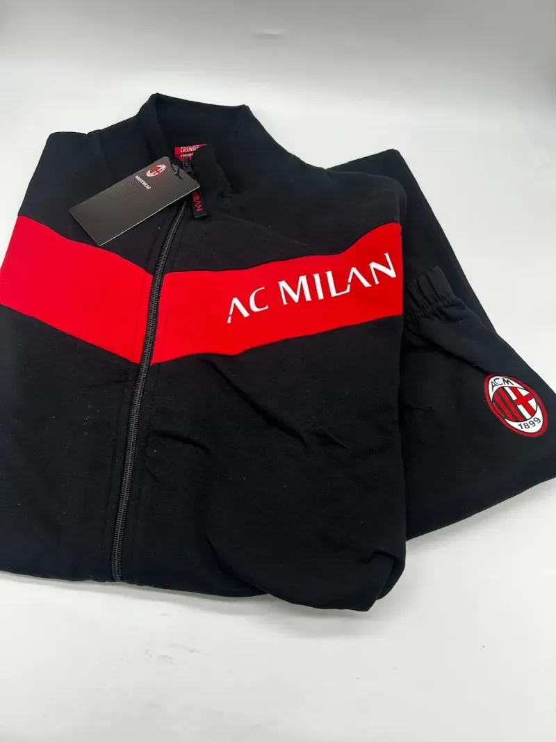Acquista ora TUTA UOMO FELPA FULL ZIP COLLECTION 2025-2026 HERMET AC MILAN PIGMF101085 su nonsolointimo1994.com