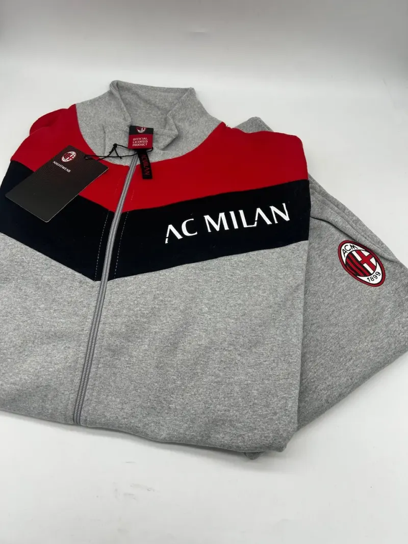 Acquista ora TUTA UOMO FELPA FULL ZIP COLLECTION 2025-2026 HERMET AC MILAN PIGMF101085 su nonsolointimo1994.com