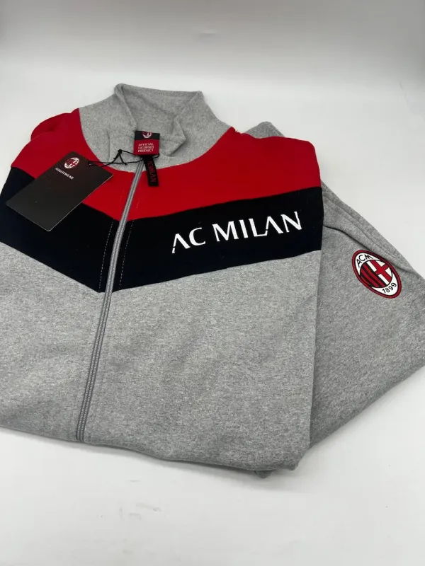 Acquista ora TUTA UOMO FELPA FULL ZIP COLLECTION 2025-2026 HERMET AC MILAN PIGMF101085 su nonsolointimo1994.com
