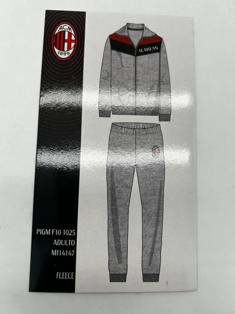 Acquista ora TUTA UOMO FELPA FULL ZIP COLLECTION 2025-2026 HERMET AC MILAN PIGMF101085 su nonsolointimo1994.com