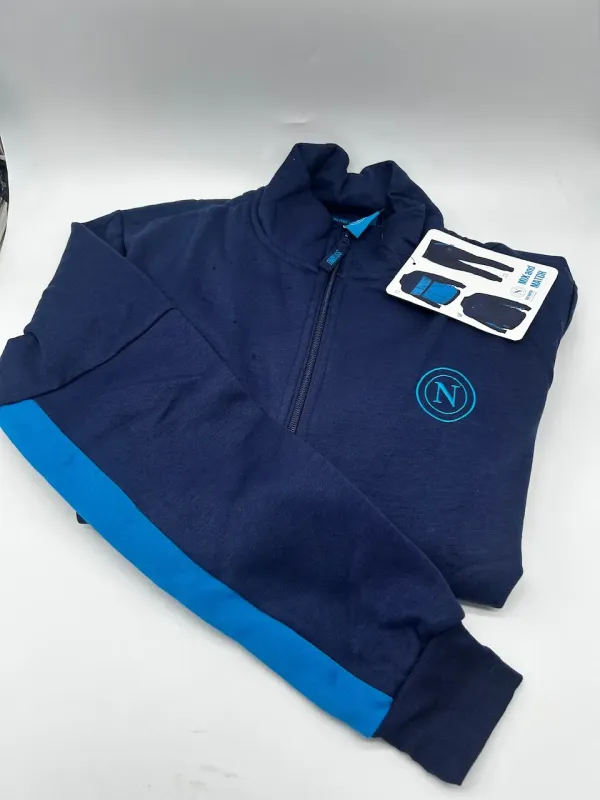 Acquista ora copia di FELPA FULL ZIP CON CAPPUCCIO UOMO CALDO COTONE MANICA LUNGA AZNAR INNOVA FC BARCELONA 57347 su nonsolointi