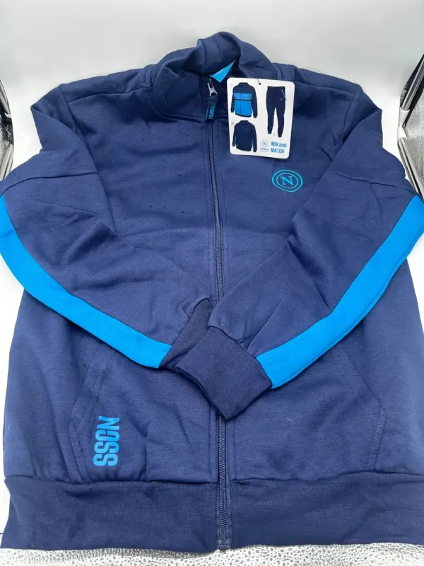 Acquista ora copia di FELPA FULL ZIP CON CAPPUCCIO UOMO CALDO COTONE MANICA LUNGA AZNAR INNOVA FC BARCELONA 57347 su nonsolointi
