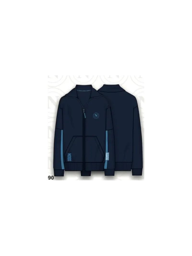 Acquista ora copia di FELPA FULL ZIP CON CAPPUCCIO UOMO CALDO COTONE MANICA LUNGA AZNAR INNOVA FC BARCELONA 57347 su nonsolointi