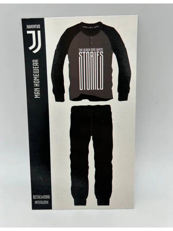 Acquista ora PIGIAMA UOMO CALDO COTONE MANICA LUNGA SICEM FC JUVENTUS B2JU14086.021 su nonsolointimo1994.com