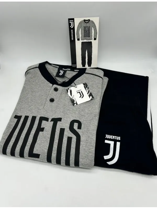 Acquista ora PIGIAMA UOMO CALDO COTONE MANICA LUNGA SICEM FC JUVENTUS B2JU14086.021 su nonsolointimo1994.com