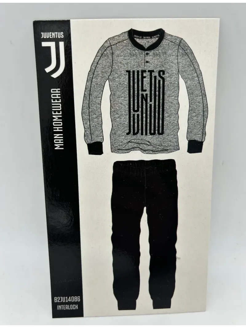 Acquista ora PIGIAMA UOMO CALDO COTONE MANICA LUNGA SICEM FC JUVENTUS B2JU14086.021 su nonsolointimo1994.com