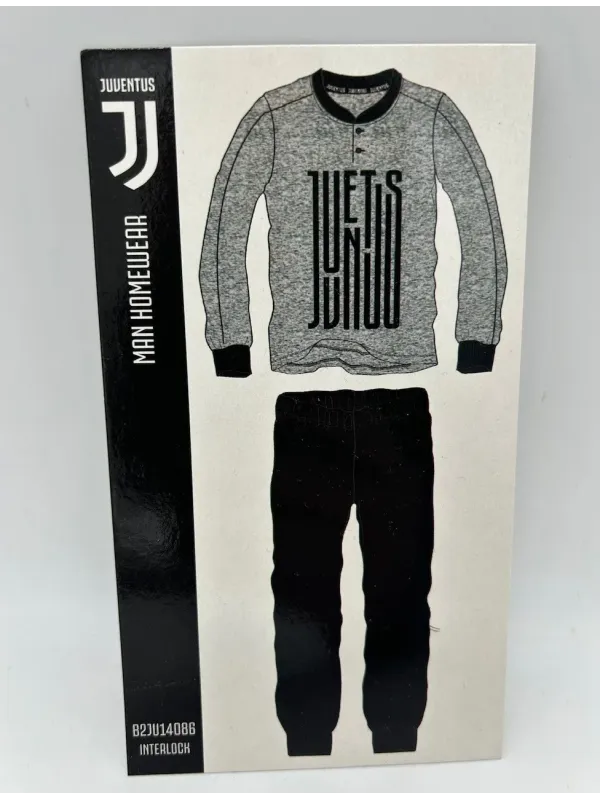Acquista ora PIGIAMA UOMO CALDO COTONE MANICA LUNGA SICEM FC JUVENTUS B2JU14086.021 su nonsolointimo1994.com