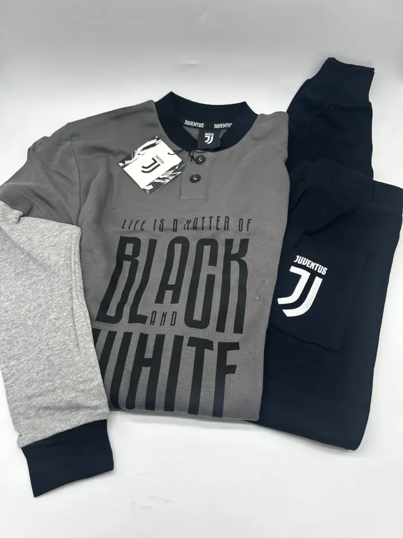 Acquista ora PIGIAMA RAGAZZO SOTTUOMO CALDO COTONE MANICA LUNGA FC JUVENTUS B2JU15083 su nonsolointimo1994.com