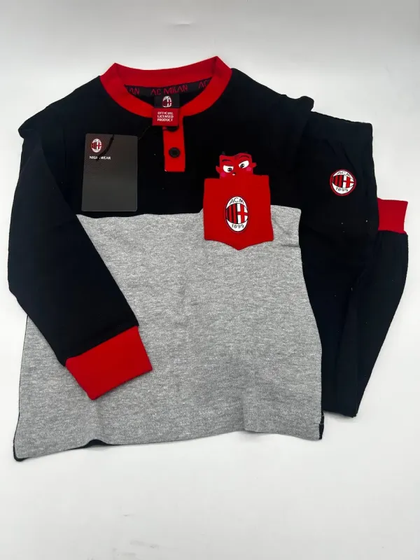 Acquista ora copia di PIGIAMA BAMBINO CALDO COTONE MANICA LUNGA SICEM FC JUVENTUS B2JU16060 su nonsolointimo1994.com