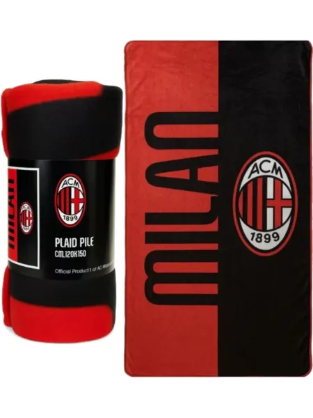 PLAID PILE LETTO SINGOLO 120x150 HERMET AC MILAN