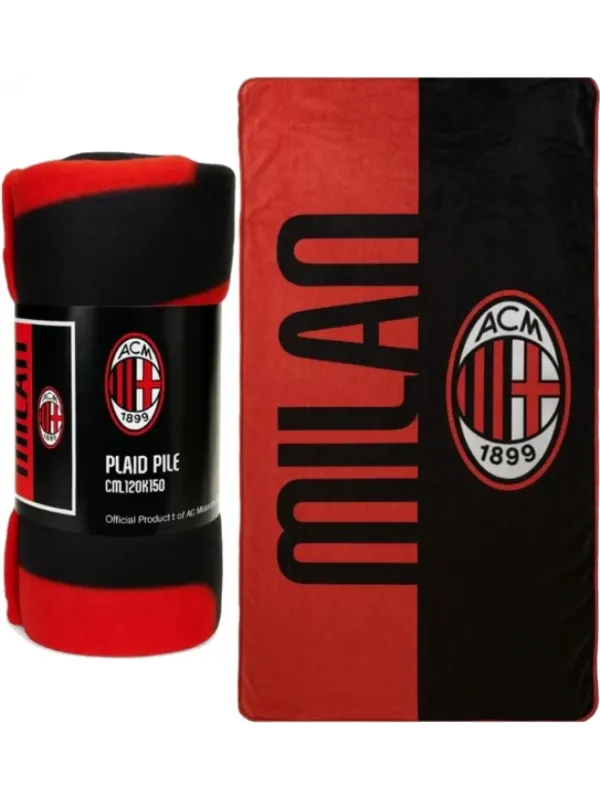 PLAID PILE LETTO SINGOLO 120x150 HERMET AC MILAN