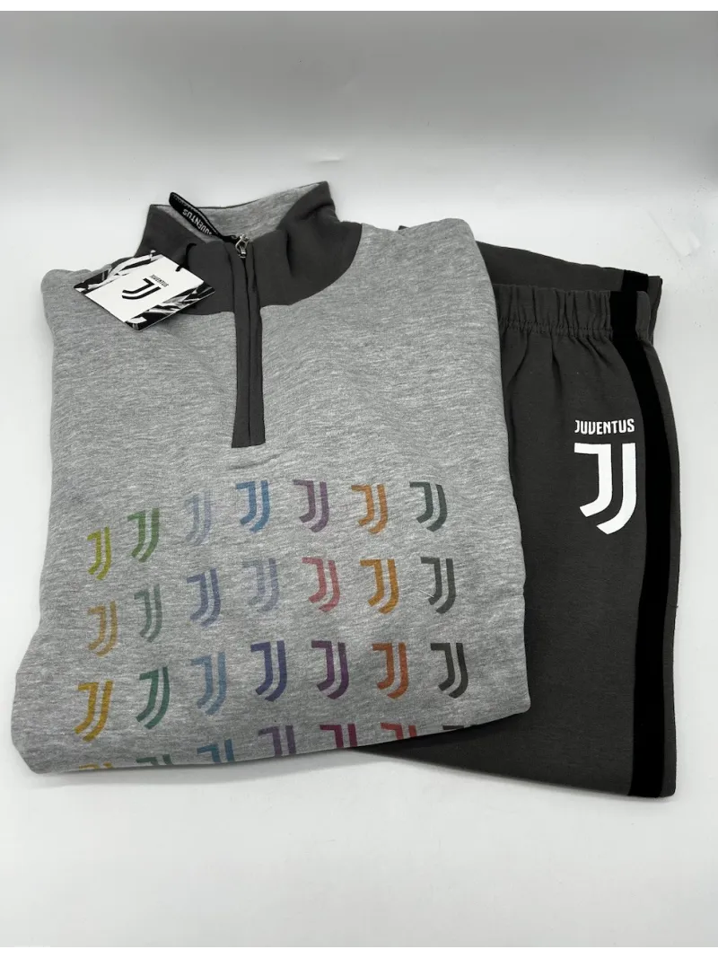 Acquista ora copia di TUTA UOMO FELPA MEZZA ZIP MANICA LUNGA SICEM FC JUVENTUS JU14069 su nonsolointimo1994.com