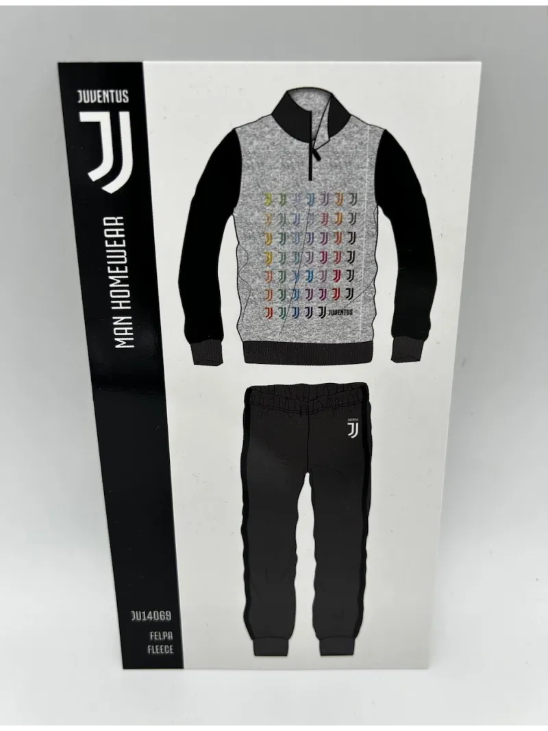 Acquista ora copia di TUTA UOMO FELPA MEZZA ZIP MANICA LUNGA SICEM FC JUVENTUS JU14069 su nonsolointimo1994.com