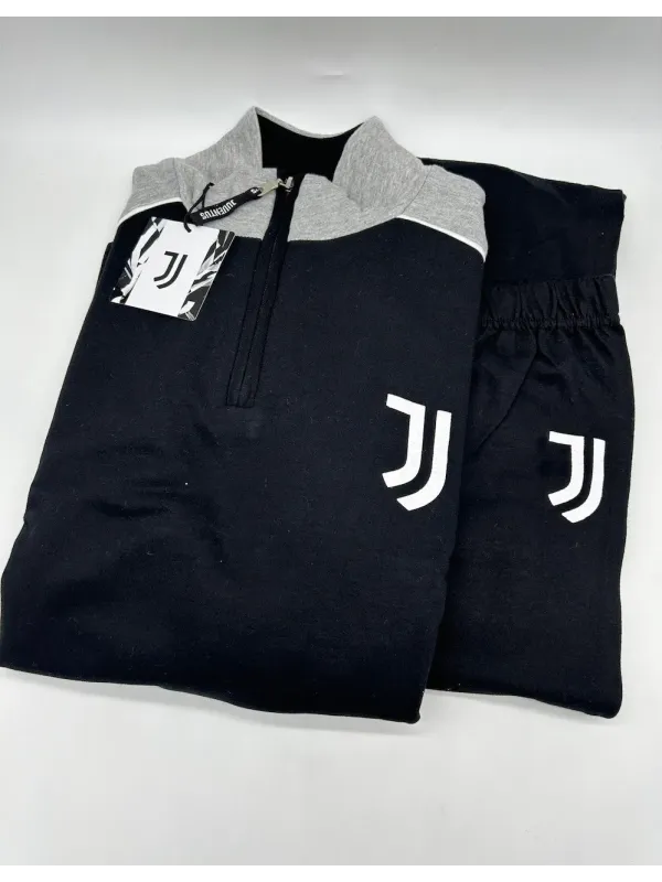 Acquista ora TUTA UOMO FELPA MEZZA ZIP MANICA LUNGA SICEM FC JUVENTUS B2JU14117.030 su nonsolointimo1994.com