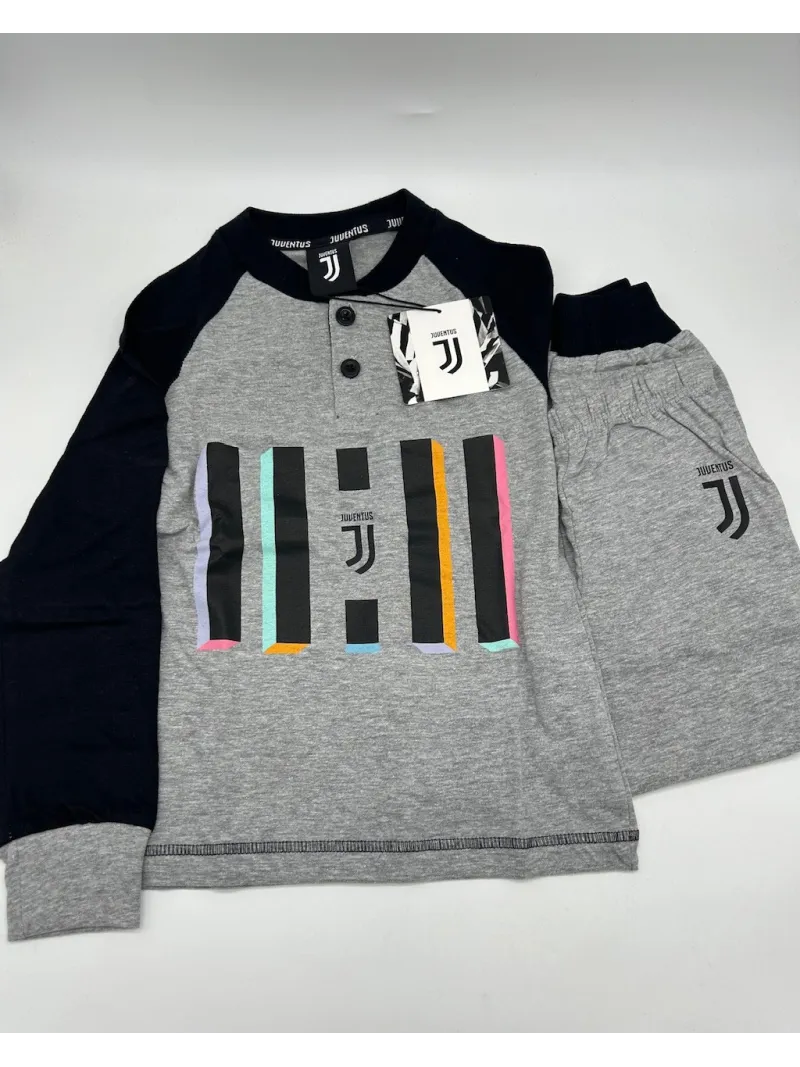 Acquista ora copia di PIGIAMA BAMBINO COTONE 100% MANICA LUNGA SICEM FC JUVENTUS B2JU16065 su nonsolointimo1994.com