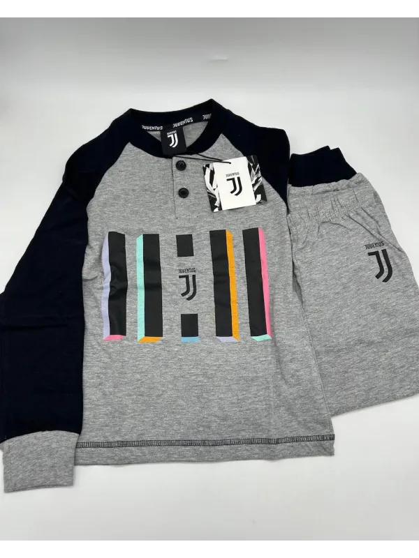 Acquista ora copia di PIGIAMA BAMBINO COTONE 100% MANICA LUNGA SICEM FC JUVENTUS B2JU16065 su nonsolointimo1994.com