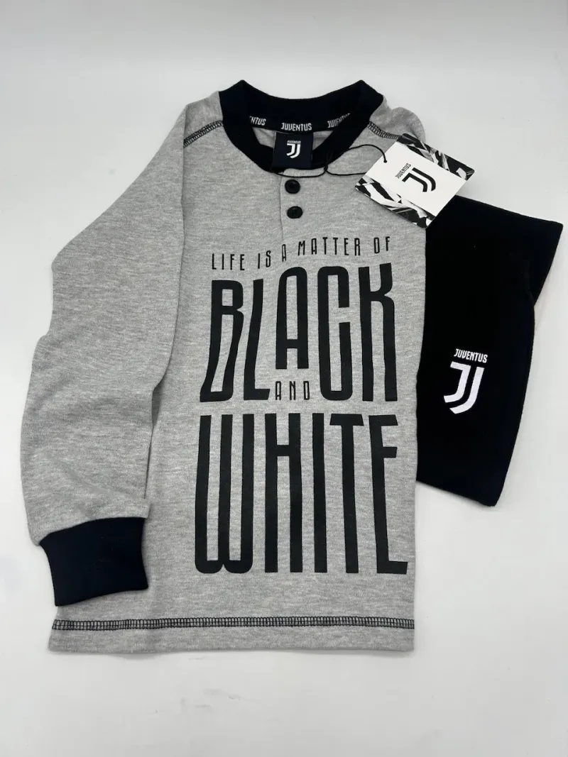 Acquista ora copia di PIGIAMA BAMBINO CALDO COTONE MANICA LUNGA SICEM FC JUVENTUS B2JU16060 su nonsolointimo1994.com