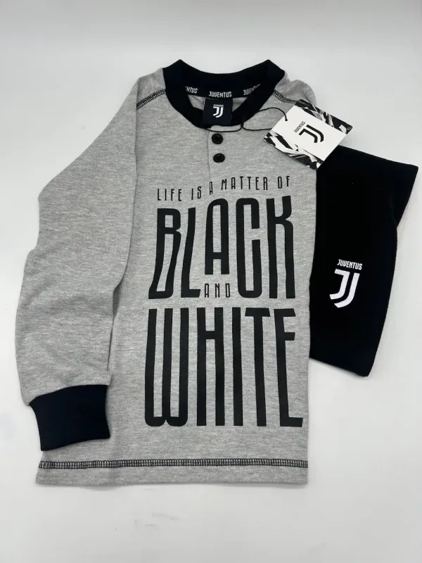 Acquista ora copia di PIGIAMA BAMBINO CALDO COTONE MANICA LUNGA SICEM FC JUVENTUS B2JU16060 su nonsolointimo1994.com