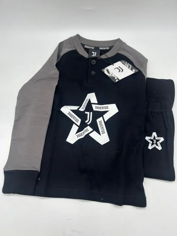 Acquista ora copia di PIGIAMA BAMBINO CALDO COTONE MANICA LUNGA SICEM FC JUVENTUS B2JU16060 su nonsolointimo1994.com