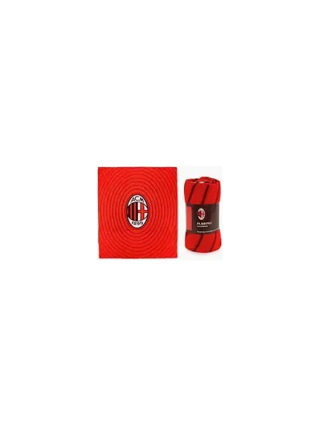 PLAID PILE LETTO SINGOLO 120x150 HERMET AC MILAN 2