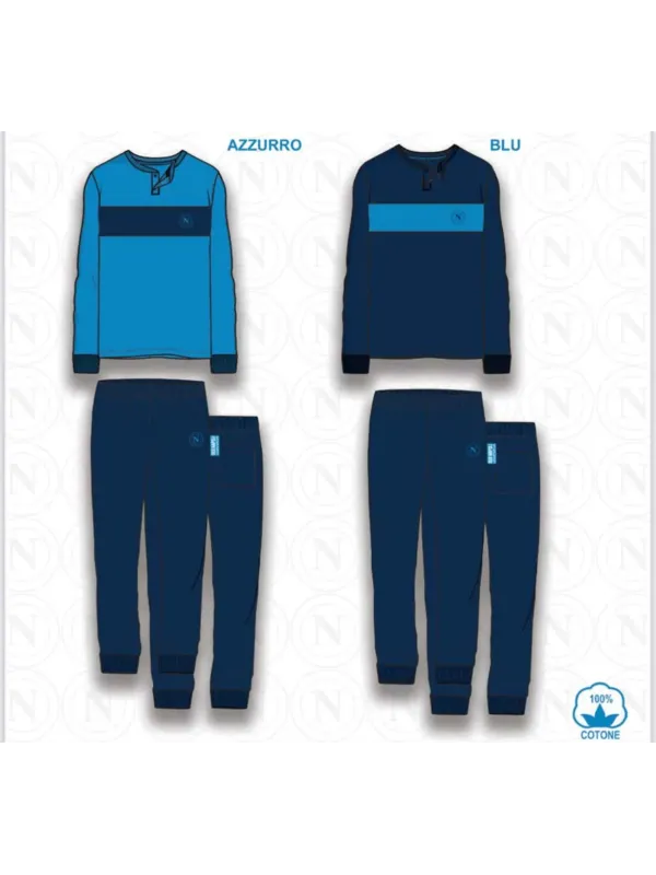 Acquista ora PIGIAMA UOMO CALDO COTONE COLLECTION 2024-2025 HERMET SSC NAPOLI PIGNT101170 su nonsolointimo1994.com
