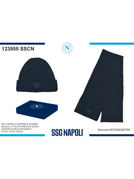 Acquista ora copia di SCIARPA UOMO LANA A MAGLIA ENZO CASTELLANO SSC NAPOLI 12006 su nonsolointimo1994.com 2