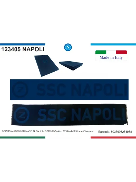 Acquista ora copia di SCIARPA UOMO LANA A MAGLIA ENZO CASTELLANO SSC NAPOLI 12006 su nonsolointimo1994.com