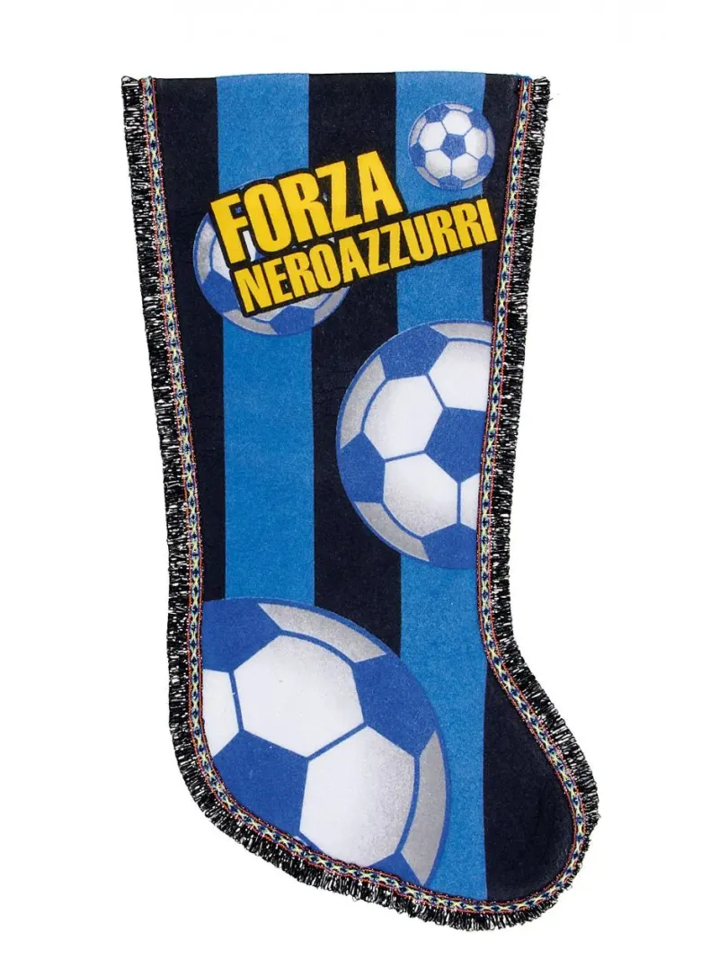 Acquista ora CALZA PER BEFANA 54cm NAPOLI BIANCO-AZZURRI su nonsolointimo1994.com