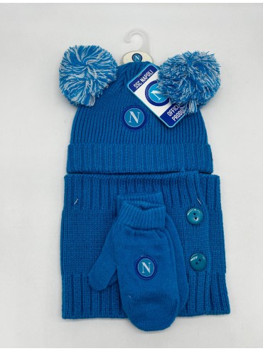 Acquista ora COMPLETO LANA CAPPELLO SCIARPA GUANTI BAMBINO ZERO&CO. SSC NAPOLI 90661 su nonsolointimo1994.com