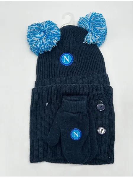 Acquista ora COMPLETO LANA CAPPELLO SCIARPA GUANTI BAMBINO ZERO&CO. SSC NAPOLI 90661 su nonsolointimo1994.com