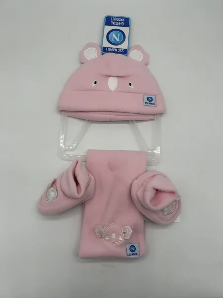 Acquista ora COMPLETO MICROPILE CAPPELLO SCIARPA GUANTI NEONATA ZERO&CO SSC NAPOLI 90567 su nonsolointimo1994.com