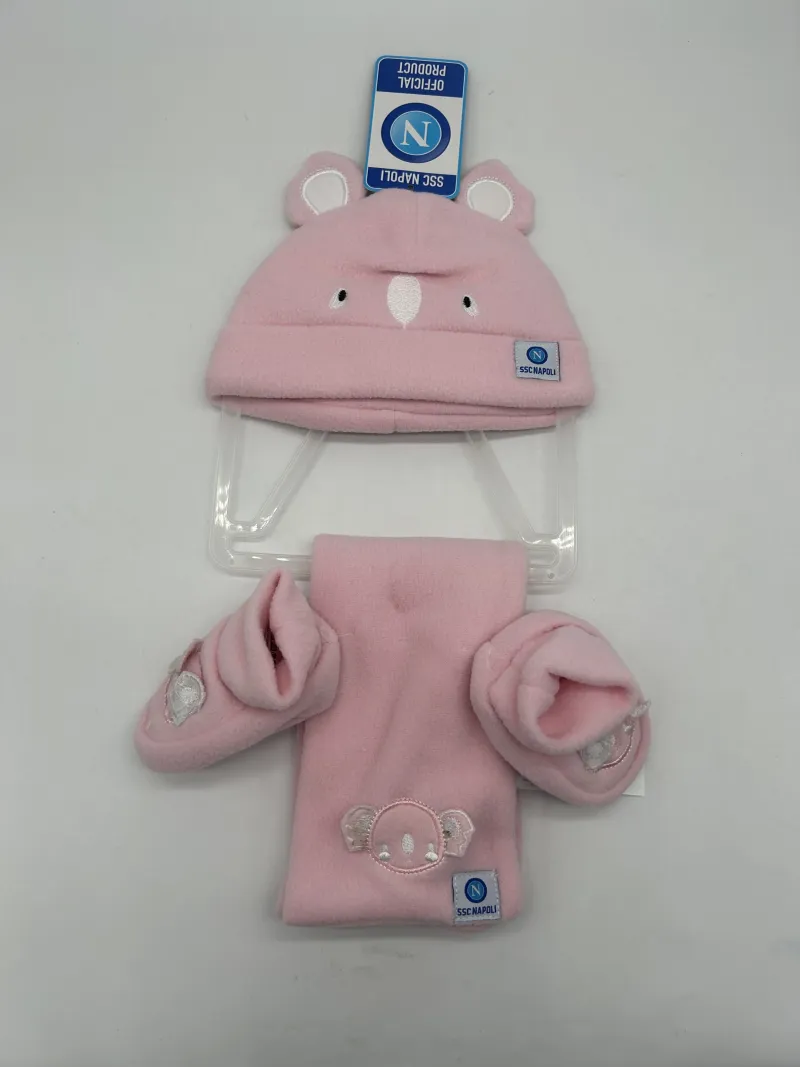 Acquista ora COMPLETO MICROPILE CAPPELLO SCIARPA GUANTI NEONATA ZERO&CO SSC NAPOLI 90567 su nonsolointimo1994.com
