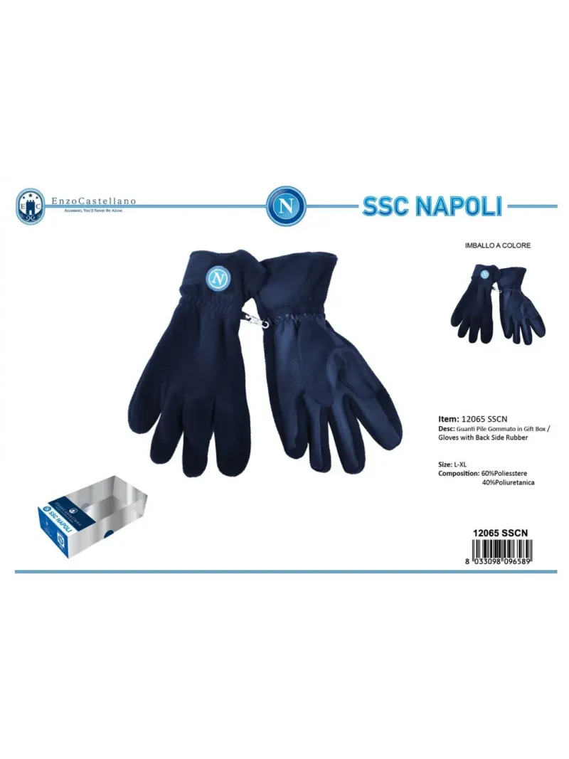 Acquista ora copia di GUANTI PILE DONNA ENZO CASTELLANO SSC NAPOLI 10304 su nonsolointimo1994.com