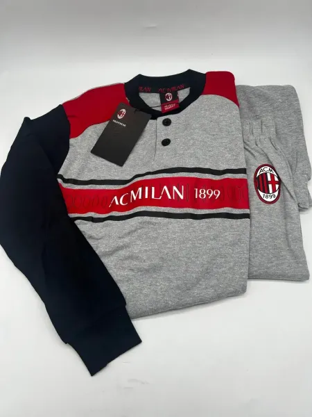 Acquista ora PIGIAMA RAGAZZO SOTTUOMO CALDO COTONE SICEM AC MILAN MI15068 su nonsolointimo1994.com