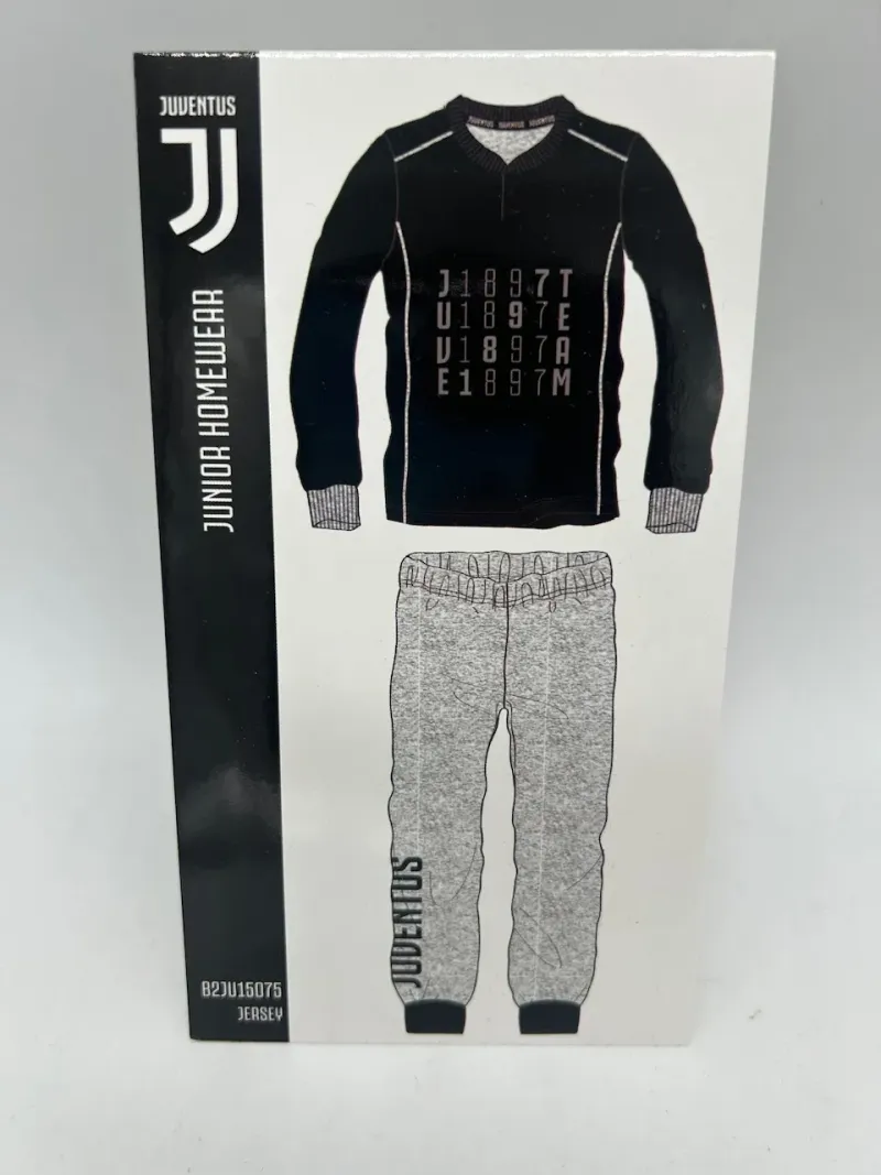 Acquista ora PIGIAMA UOMO COTONE 100% MANICA LUNGA SICEM FC JUVENTUS B2JU14090 su nonsolointimo1994.com