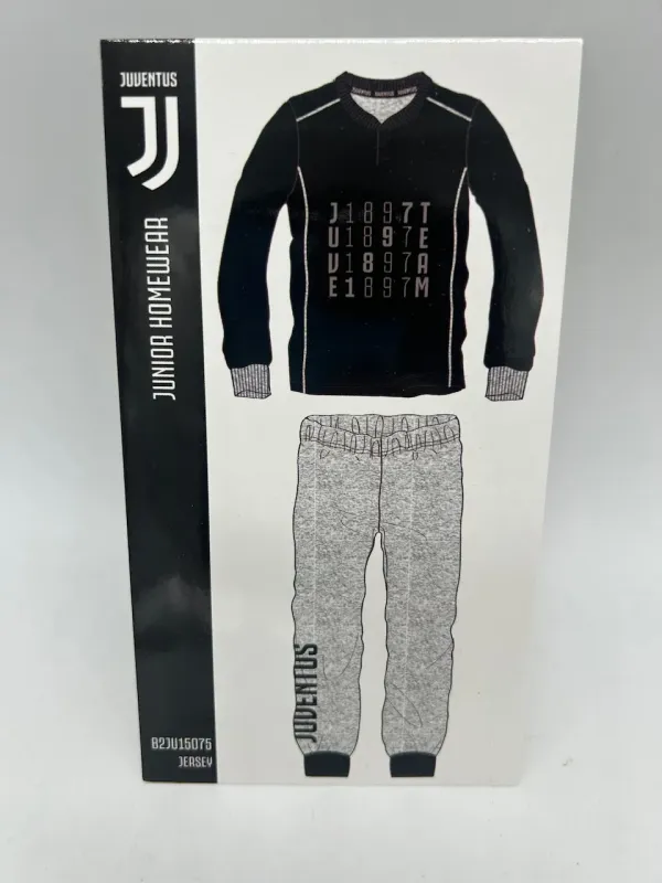 Acquista ora PIGIAMA UOMO COTONE 100% MANICA LUNGA SICEM FC JUVENTUS B2JU14090 su nonsolointimo1994.com