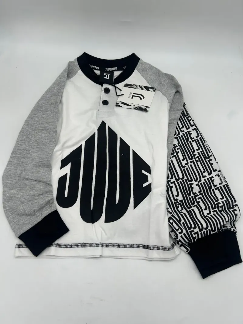 Acquista ora copia di PIGIAMA BAMBINO COTONE 100% MANICA LUNGA SICEM FC JUVENTUS B2JU16090 su nonsolointimo1994.com