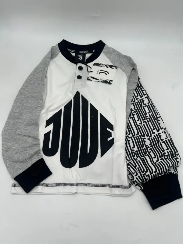 Acquista ora copia di PIGIAMA BAMBINO COTONE 100% MANICA LUNGA SICEM FC JUVENTUS B2JU16090 su nonsolointimo1994.com
